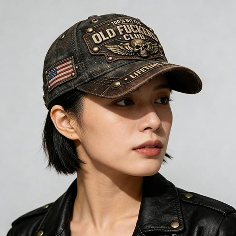 ✨Old Fuckers Club - 🧢3D-s retro baseball sapka