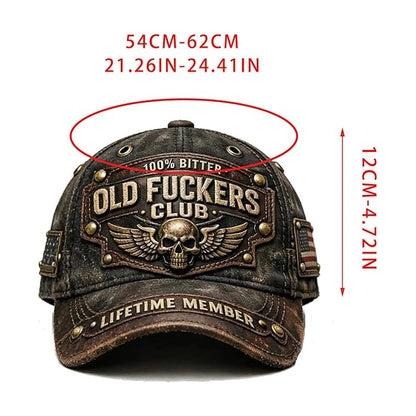 ✨Old Fuckers Club - 🧢3D-s retro baseball sapka