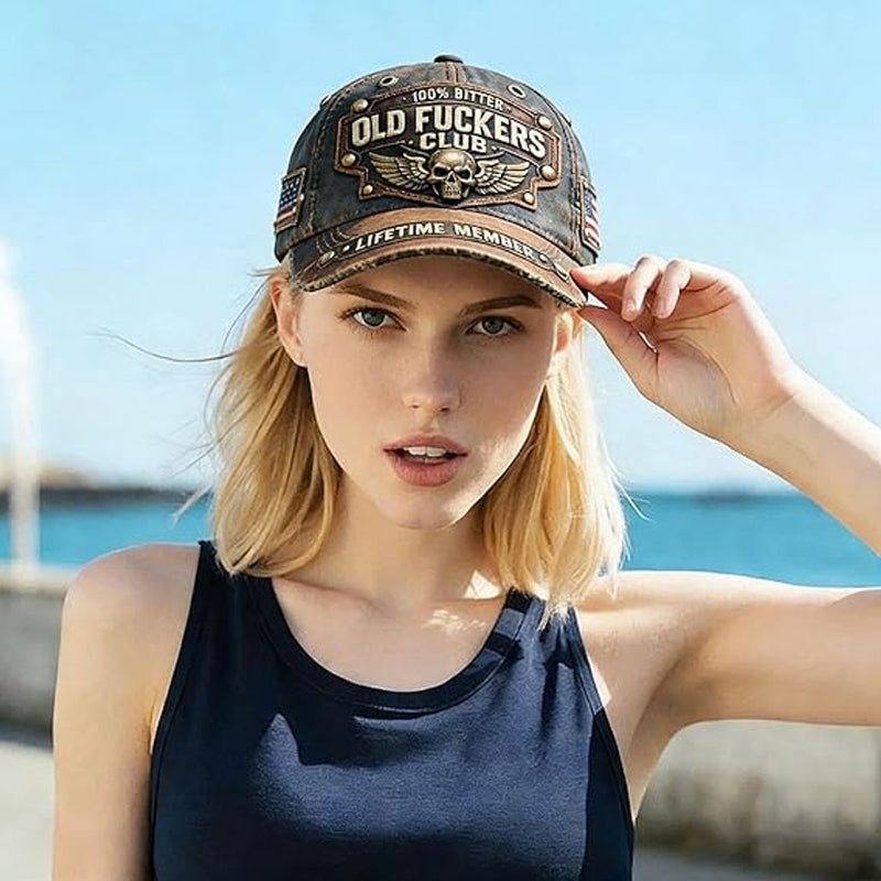 ✨Old Fuckers Club - 🧢3D-s retro baseball sapka