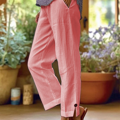 【S-2XL】👖Női egyenes szárú bokapánt nadrág