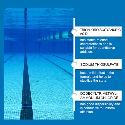 💧Úszómedence-tisztítószer – 🏊‍♂️💙 Élvezze a kristálytiszta, frissítő úszás élményét.