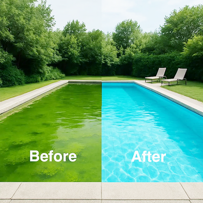 💧Úszómedence-tisztítószer – 🏊‍♂️💙 Élvezze a kristálytiszta, frissítő úszás élményét.