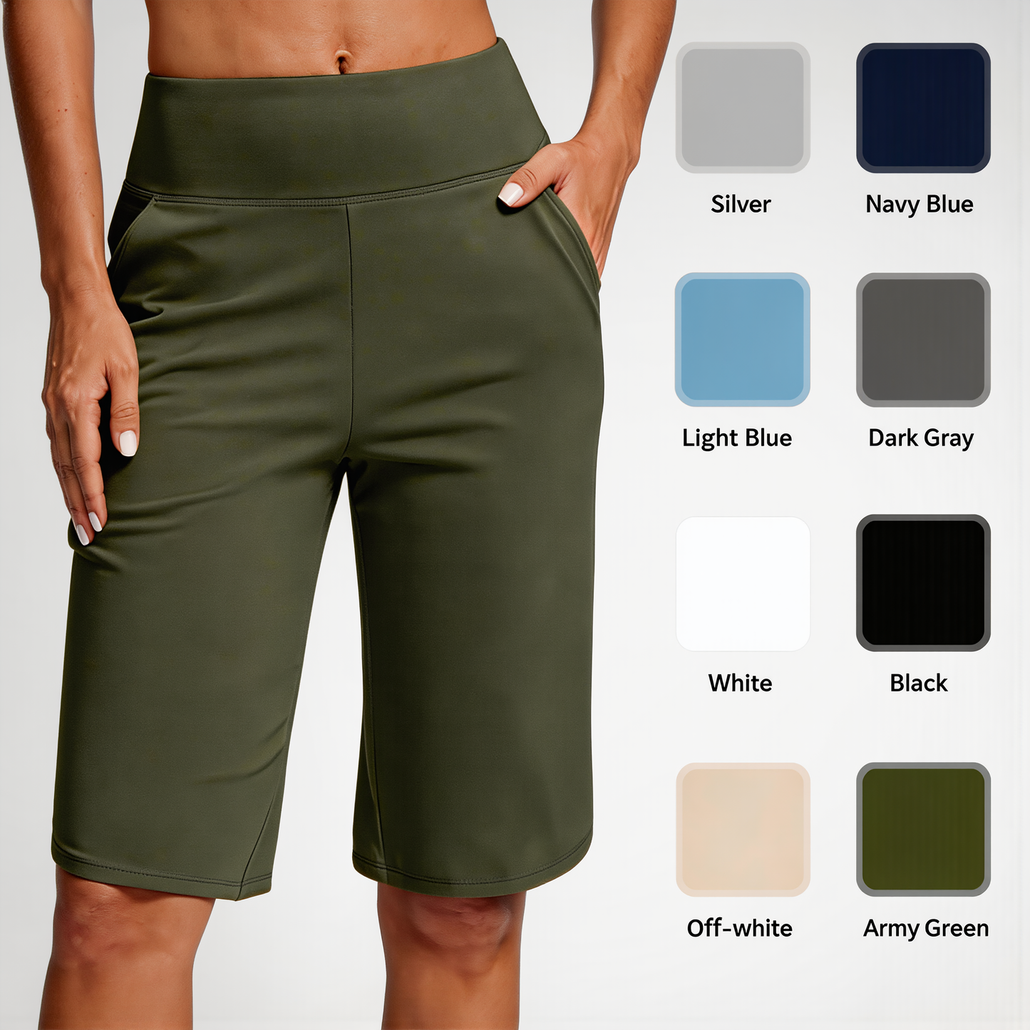 【🔥S-2XL】🩳Női magas derekú jógashort zsebekkel