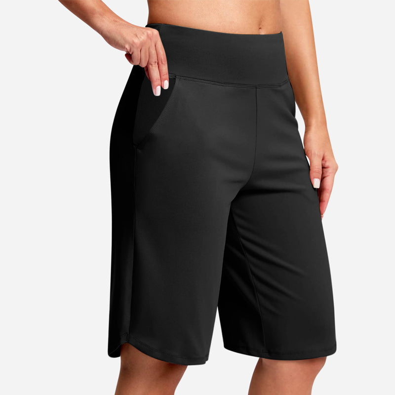 【🔥S-2XL】🩳Női magas derekú jógashort zsebekkel