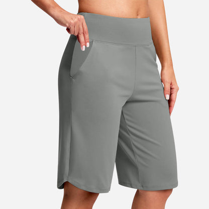 【🔥S-2XL】🩳Női magas derekú jógashort zsebekkel