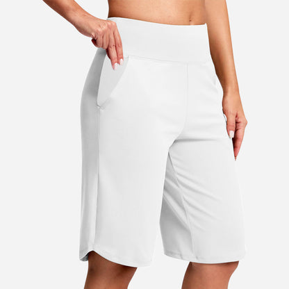 【🔥S-2XL】🩳Női magas derekú jógashort zsebekkel