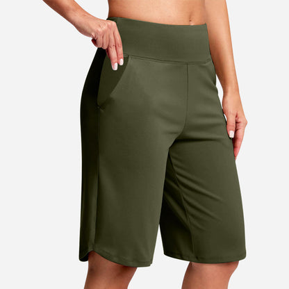 【🔥S-2XL】🩳Női magas derekú jógashort zsebekkel