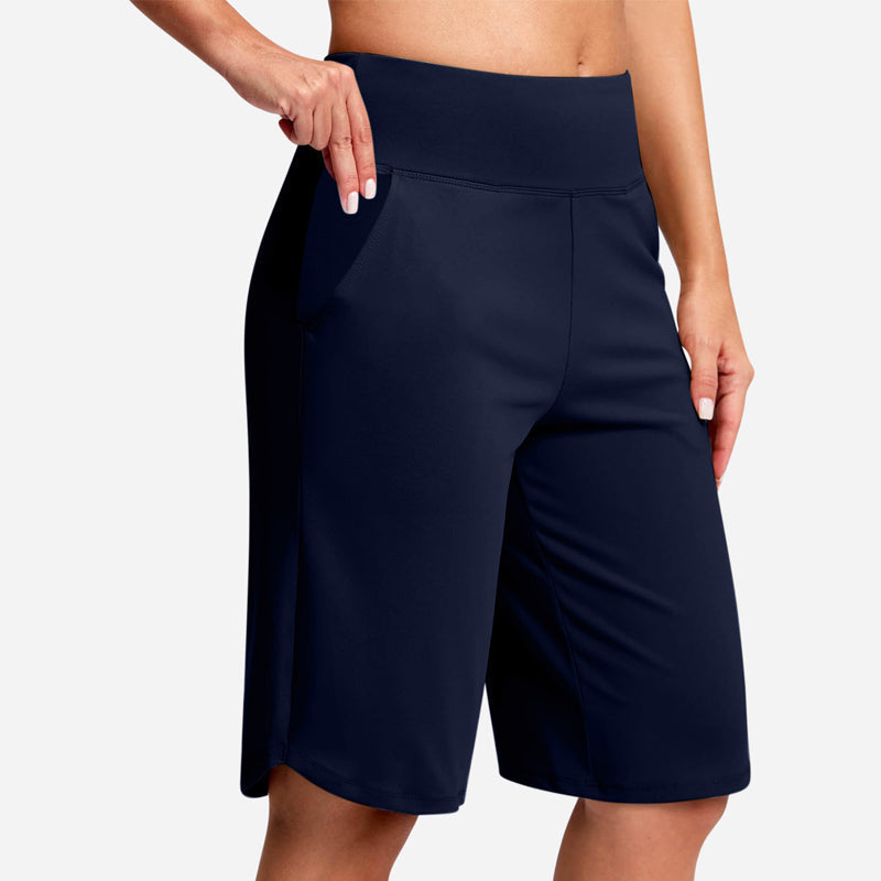 【🔥S-2XL】🩳Női magas derekú jógashort zsebekkel
