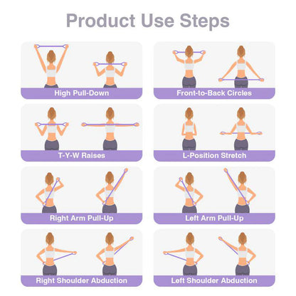 💪🧘‍♀️Ergonómikus testtartásjavító ellenállás-gumi