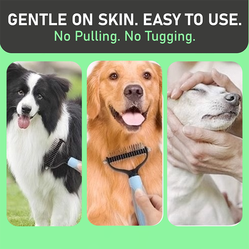 【🐾1+1 INGYEN】🐶Kétoldalas fésű macskáknak és kutyáknak egyaránt