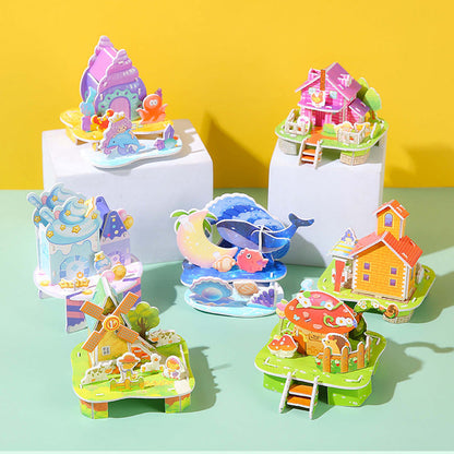 🏰🧩 Építse fel saját 3D világát – 🎨3D papír puzzle építőkészlet