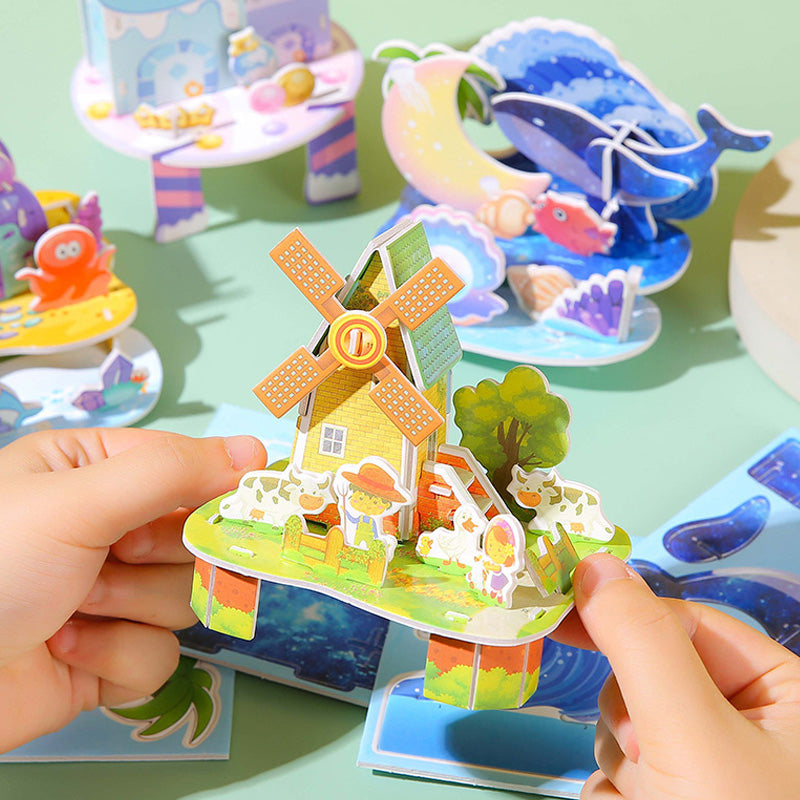 🏰🧩 Építse fel saját 3D világát – 🎨3D papír puzzle építőkészlet
