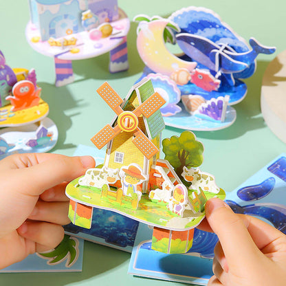 🏰🧩 Építse fel saját 3D világát – 🎨3D papír puzzle építőkészlet