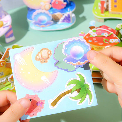 🏰🧩 Építse fel saját 3D világát – 🎨3D papír puzzle építőkészlet
