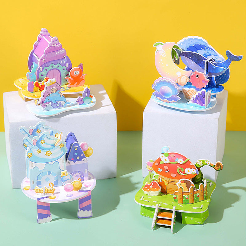 🏰🧩 Építse fel saját 3D világát – 🎨3D papír puzzle építőkészlet