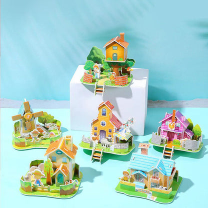 🏰🧩 Építse fel saját 3D világát – 🎨3D papír puzzle építőkészlet