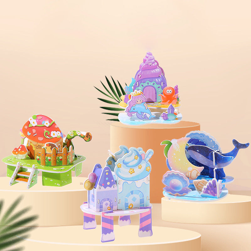 🏰🧩 Építse fel saját 3D világát – 🎨3D papír puzzle építőkészlet