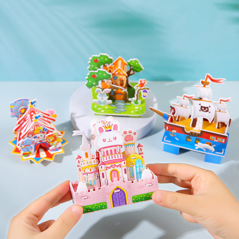 🏰🧩 Építse fel saját 3D világát – 🎨3D papír puzzle építőkészlet