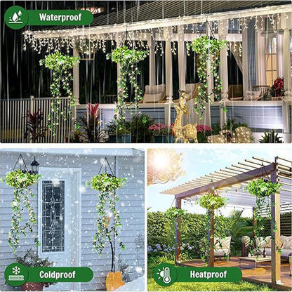 ☘️Napenergiával működő, függesztett milánói fűlámpa✨