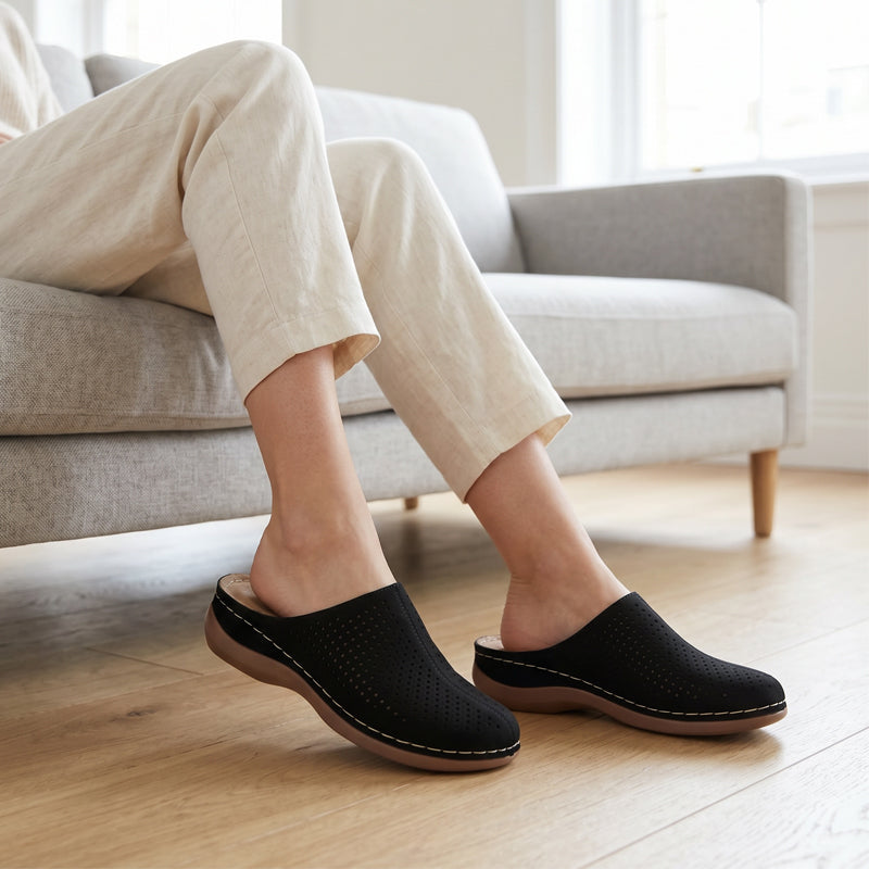 【💖EU 36-43】👡Női platformos papucs perforált, csúszásgátló talppal