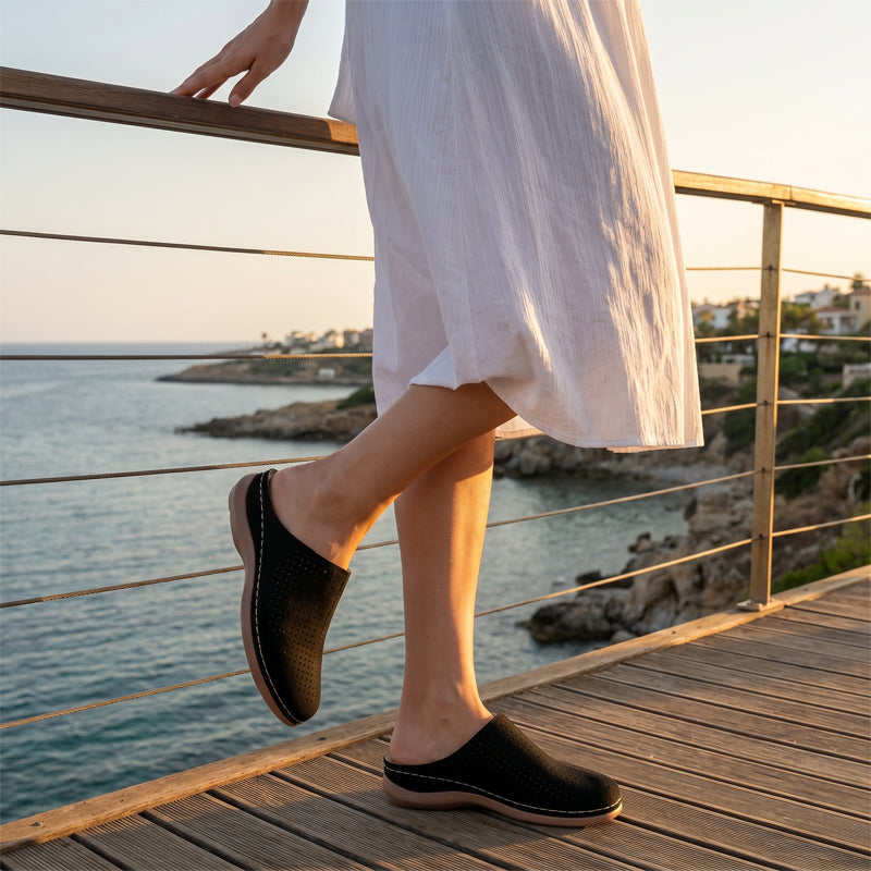 【💖EU 36-43】👡Női platformos papucs perforált, csúszásgátló talppal
