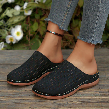 【💖EU 36-43】👡Női platformos papucs perforált, csúszásgátló talppal