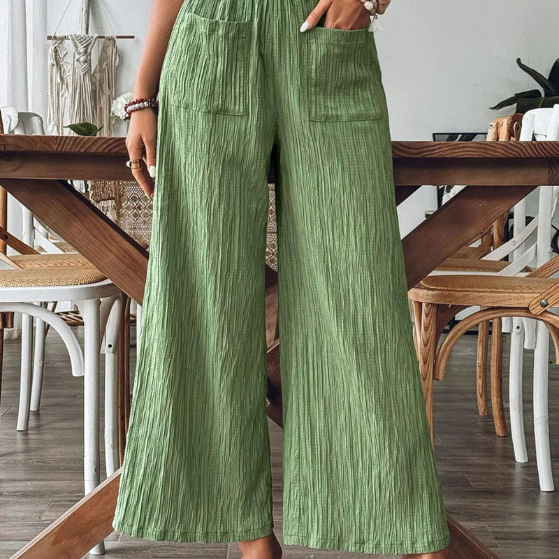 【S-2XL】🌿Női kényelmes, egyszínű, bő szabású nadrág