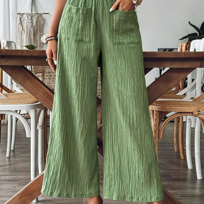 【S-2XL】🌿Női kényelmes, egyszínű, bő szabású nadrág