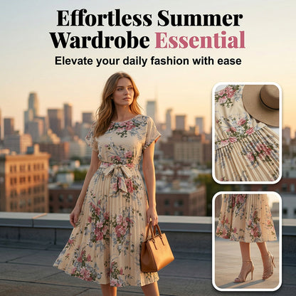 【S-XL】🌺Női mintás, középhosszú ruha