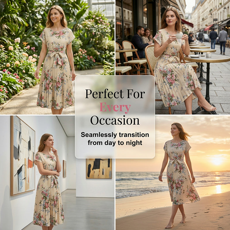 【S-XL】🌺Női mintás, középhosszú ruha