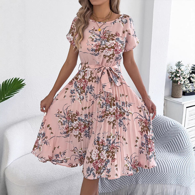 【S-XL】🌺Női mintás, középhosszú ruha