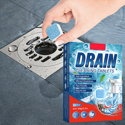 🚽💦Erőteljes gyorsan ható csatornatisztító tabletták