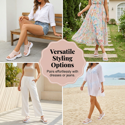 【🔥EU 36-41】👡🌬️Női vastag talpú szandál – lélegző hálós