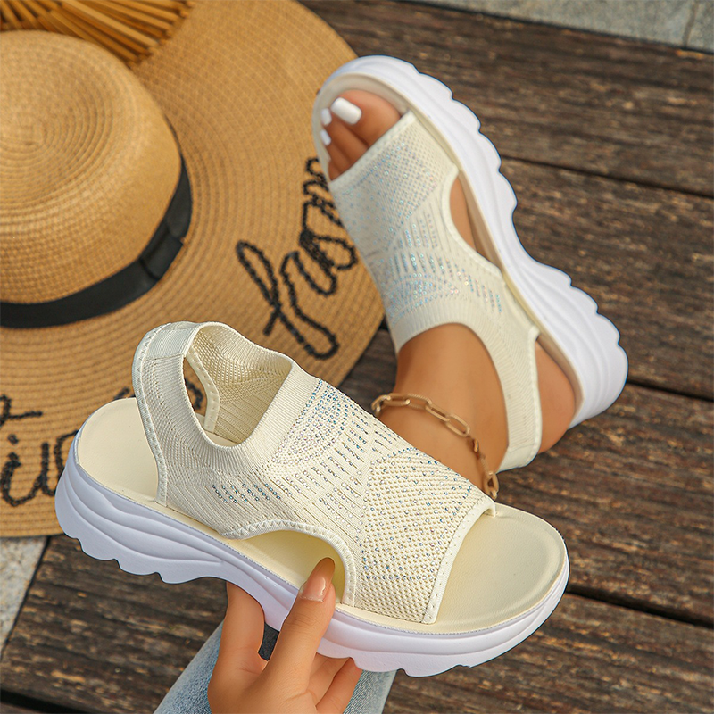 【🔥EU 36-41】👡🌬️Női vastag talpú szandál – lélegző hálós