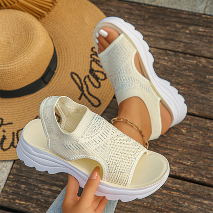 【🔥EU 36-41】👡🌬️Női vastag talpú szandál – lélegző hálós