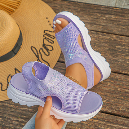 【🔥EU 36-41】👡🌬️Női vastag talpú szandál – lélegző hálós