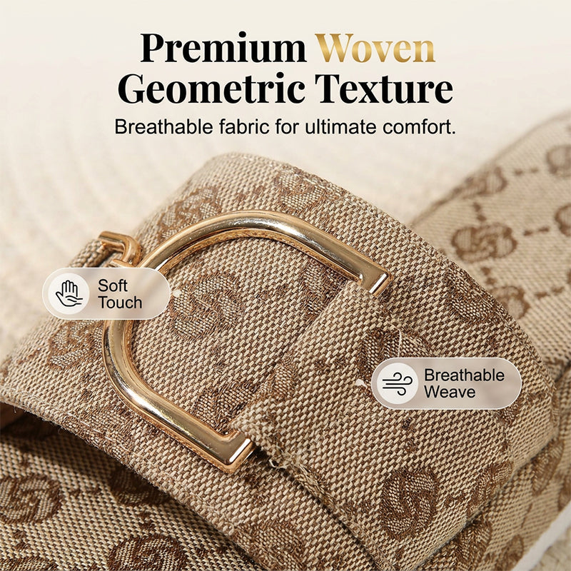 【🔥EU 36-43】👡Lépjen elegánsan és könnyedén – Divatos, geometrikus mintájú szandál
