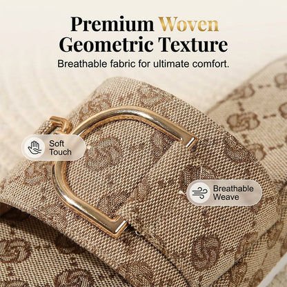【🔥EU 36-43】👡Lépjen elegánsan és könnyedén – Divatos, geometrikus mintájú szandál