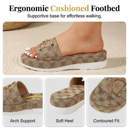 【🔥EU 36-43】👡Lépjen elegánsan és könnyedén – Divatos, geometrikus mintájú szandál