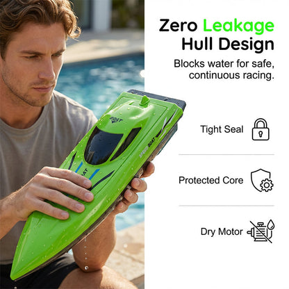 🎮 🚢 FÉLÁRON! 2,4 GHz-es nagysebességű RC versenycsónak két motorral