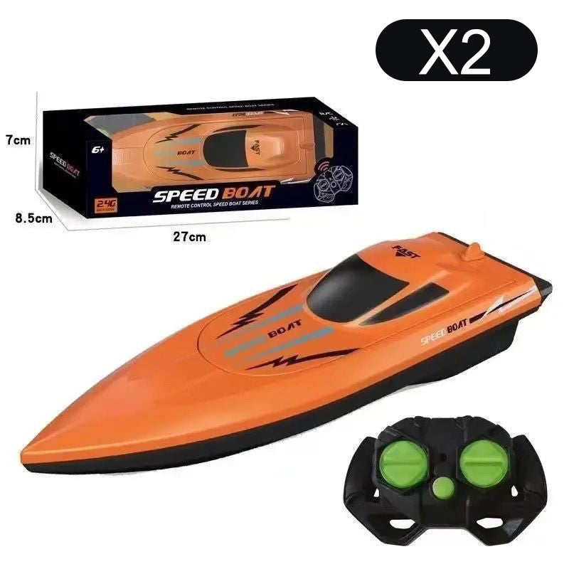 🎮 🚢 FÉLÁRON! 2,4 GHz-es nagysebességű RC versenycsónak két motorral