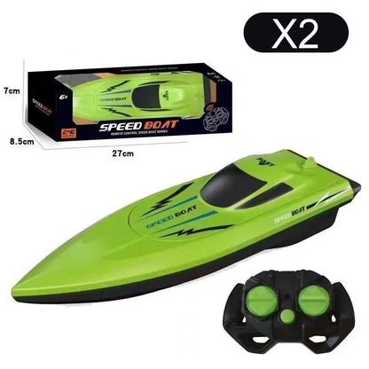 🎮 🚢 FÉLÁRON! 2,4 GHz-es nagysebességű RC versenycsónak két motorral