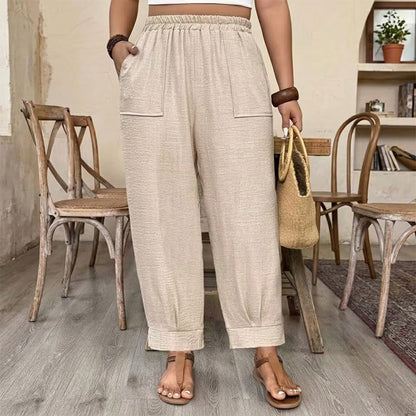 【XL-5XL】💖Női laza szabású, mandzsettás bokapánt