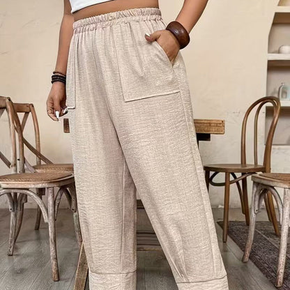 【XL-5XL】💖Női laza szabású, mandzsettás bokapánt