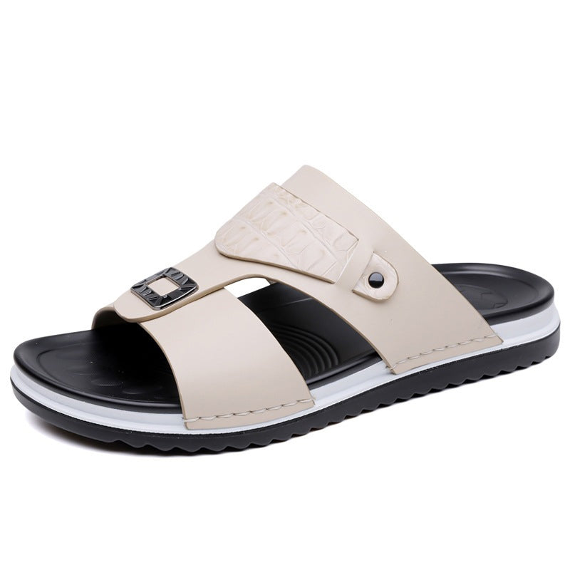 【🔥EU 39-48】👞Férfi műbőr slip-on szandál