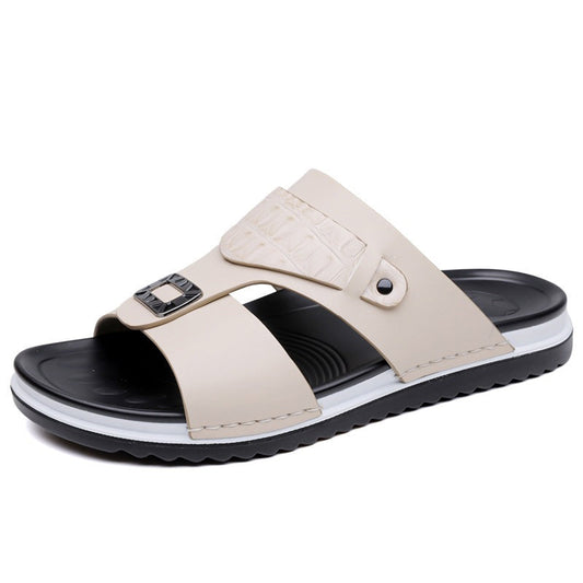 【🔥EU 39-48】👞Férfi műbőr slip-on szandál