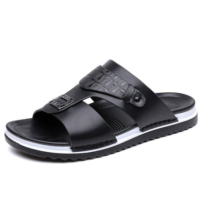 【🔥EU 39-48】👞Férfi műbőr slip-on szandál