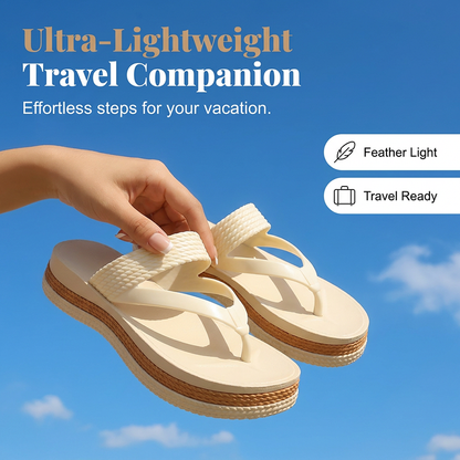 【💯EU 36-41】🌞👡Nyári Női Platform Papucs Szőtt Pánttal