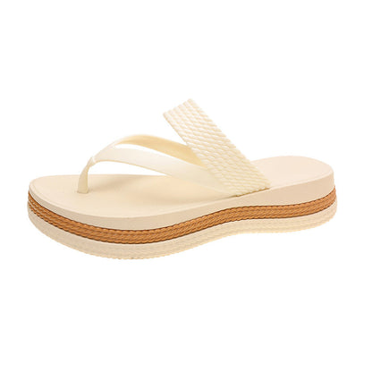 【💯EU 36-41】🌞👡Nyári Női Platform Papucs Szőtt Pánttal