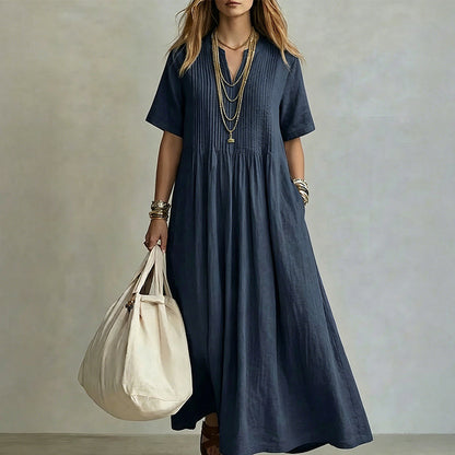 【S-3XL】👗Női laza, alkalmi V-nyakú ruha